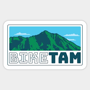 Bike Tam in rectangle Sticker